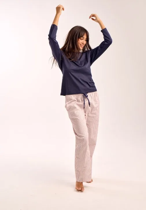 New Supima Cotton Crew Navy