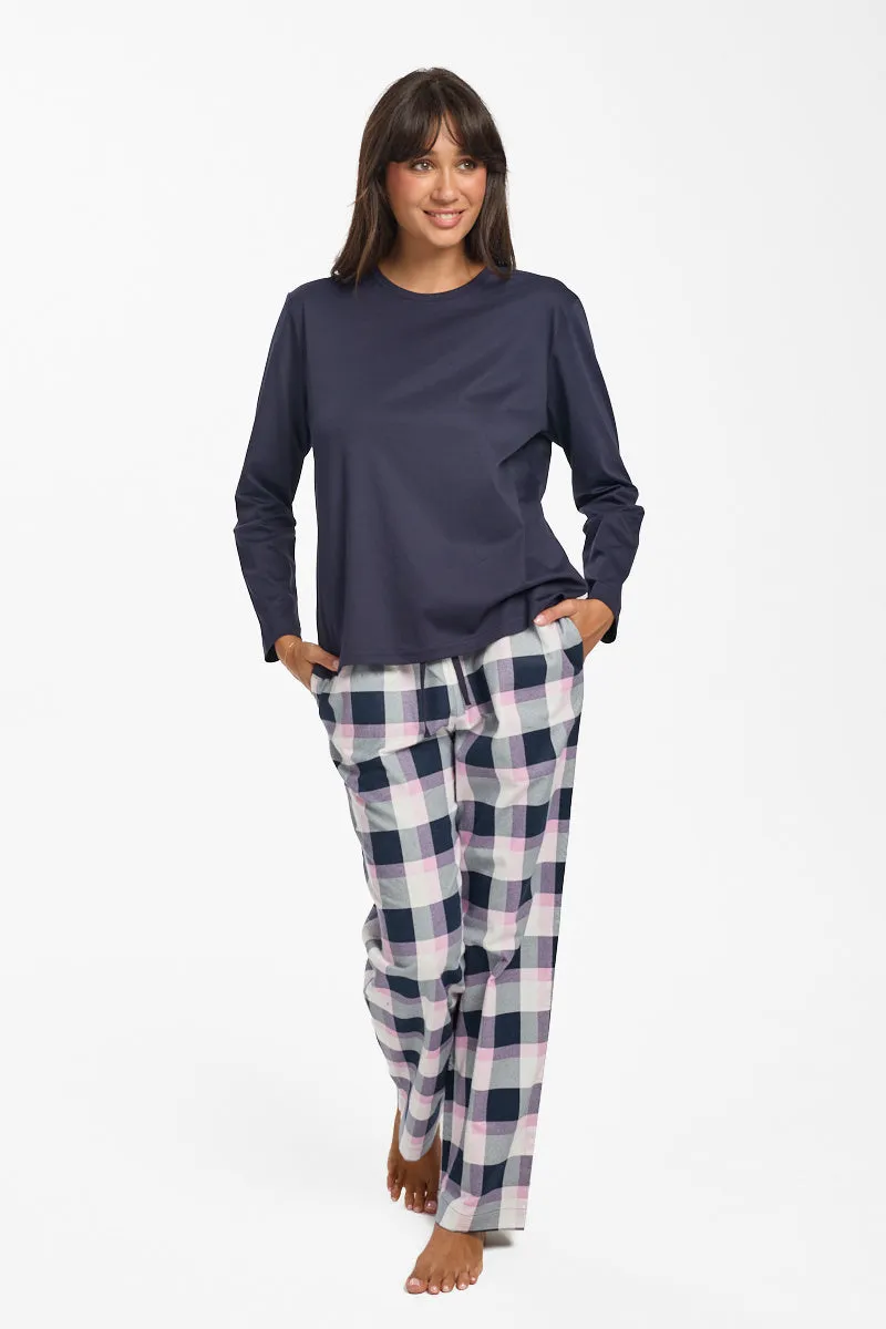 New Supima Cotton Crew Navy