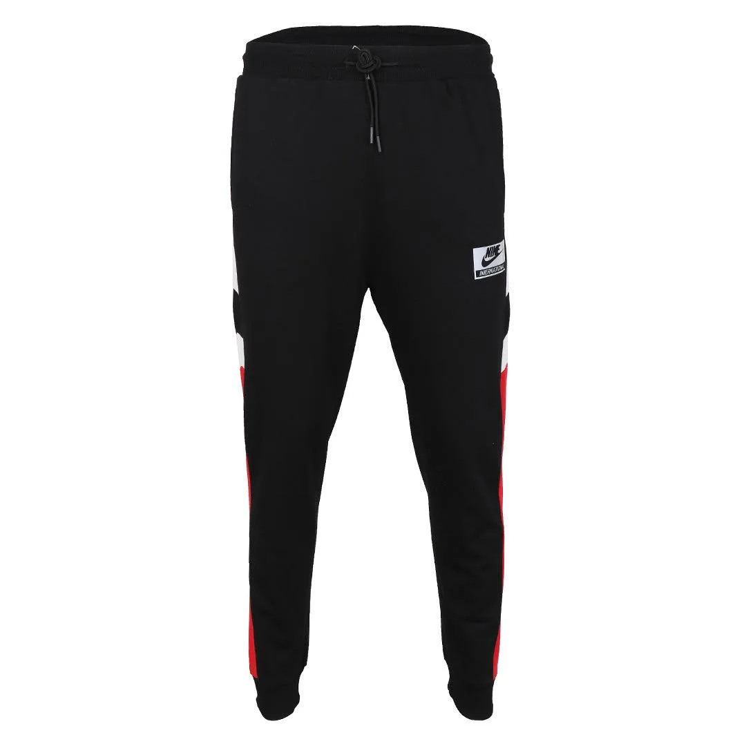 NK International Sportswear Men's Joggers- Black Red