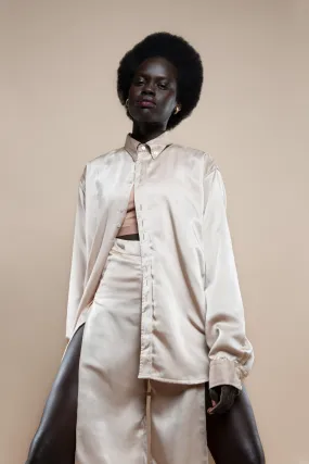 Pash Satin Oversized Shirt