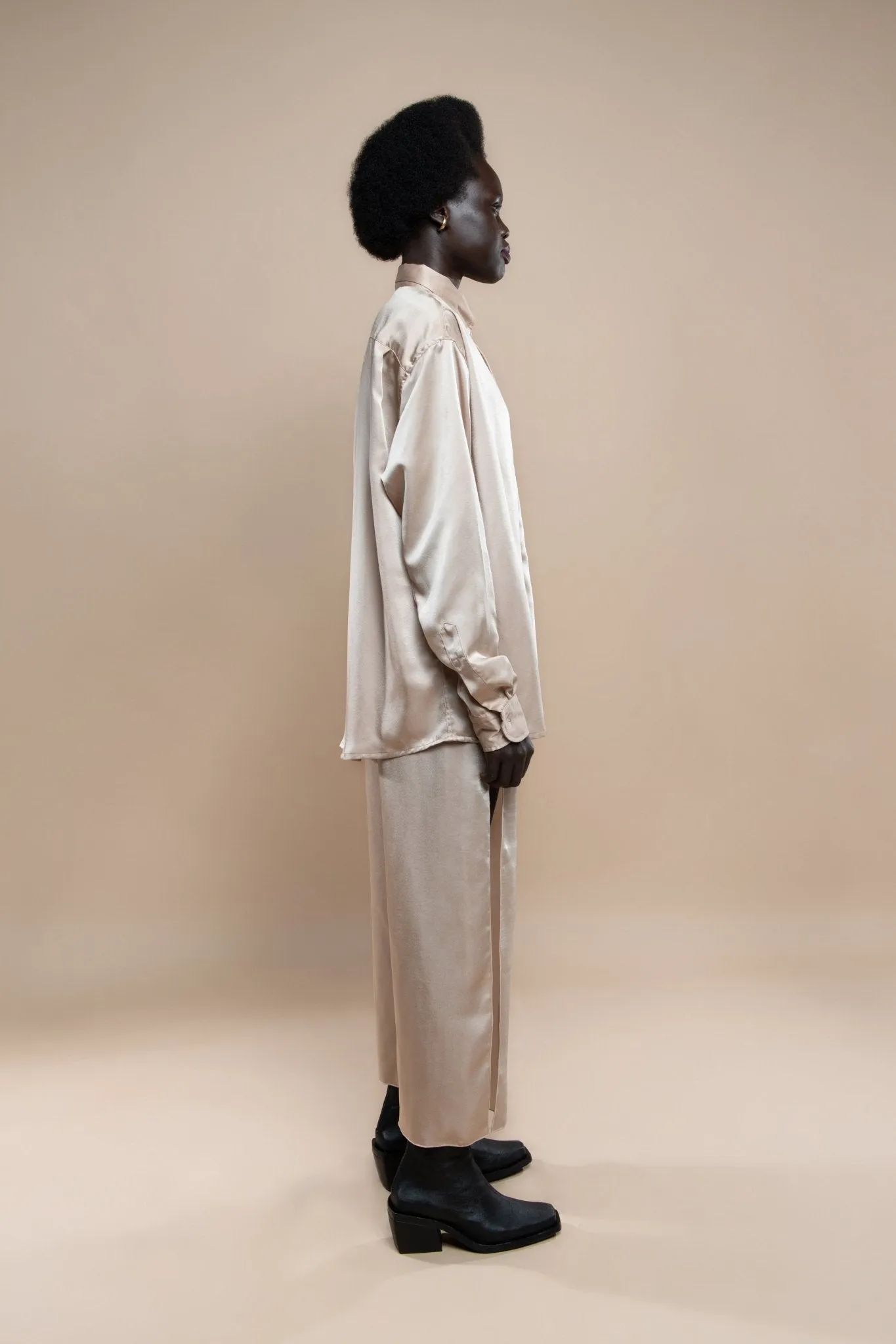 Pash Satin Oversized Shirt
