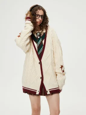 [Pre-Order]Aelfric Eden Color Blocking Star Cardigan