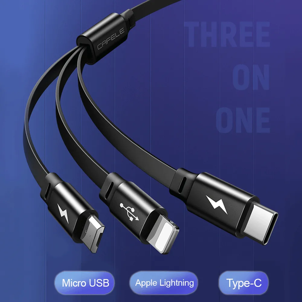 Retractable 3-in-1 Charging Cable