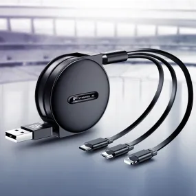 Retractable 3-in-1 Charging Cable