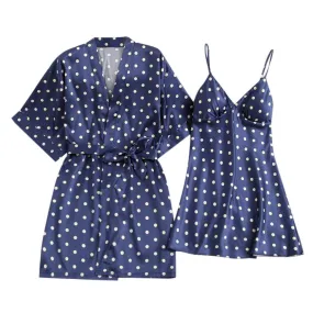 Sexy Underwear V-Collar Robe Lingerie Sling Nightgown