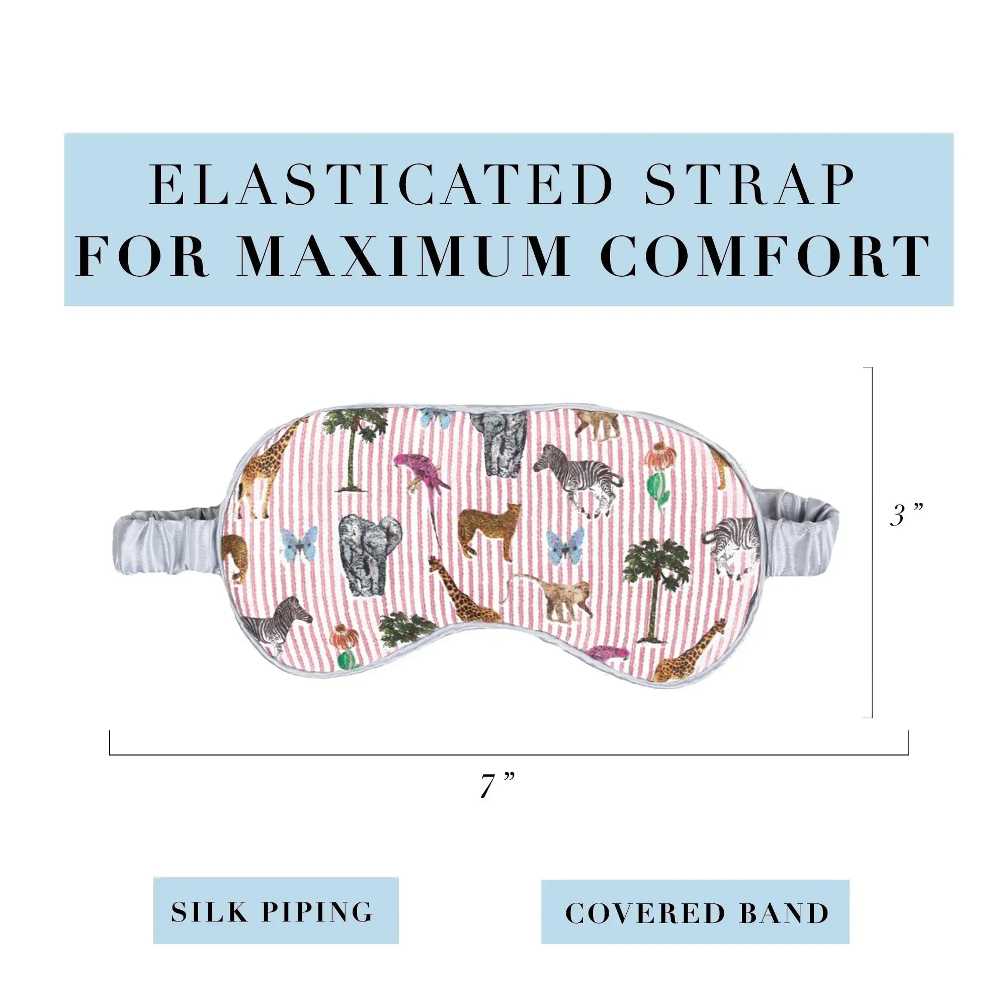 Silk Eye Mask for Kids / "Animals"