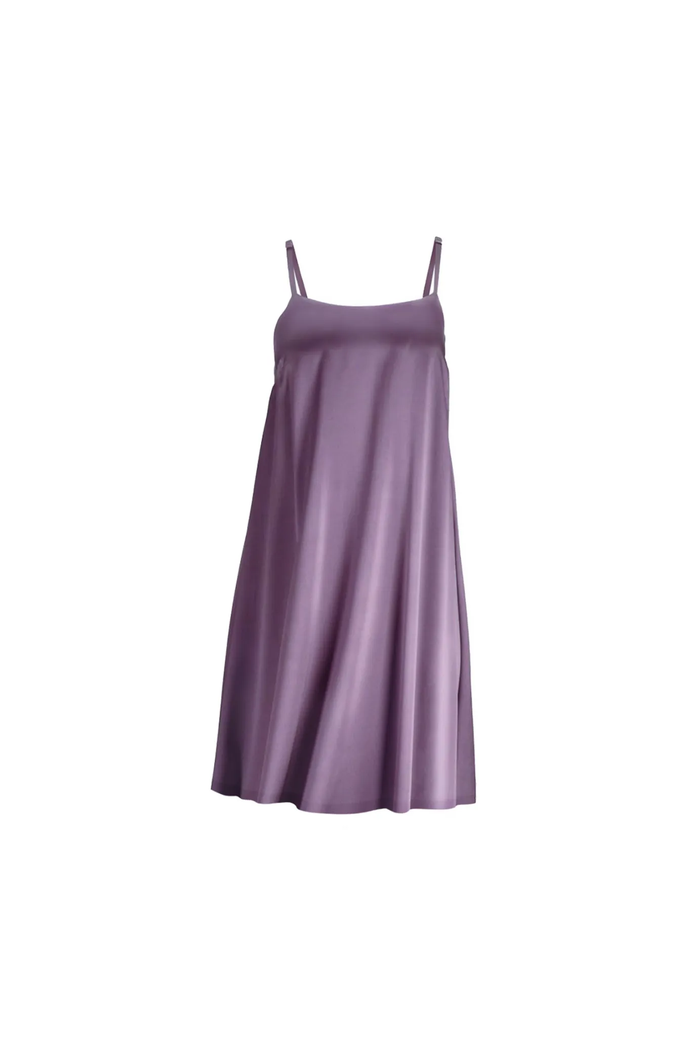 Silk Midi Dress 'Aphrodite' in Noble Purple
