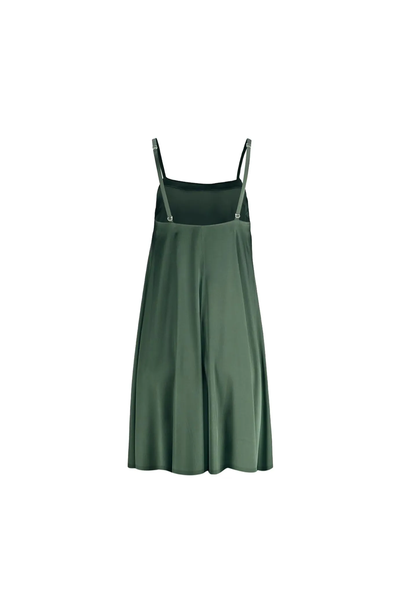 Silk Midi Dress 'Aphrodite' in Rich Green