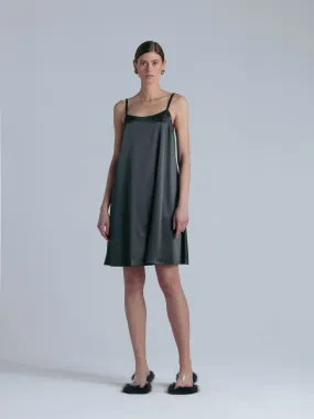 Silk Midi Dress 'Aphrodite' in Rich Green
