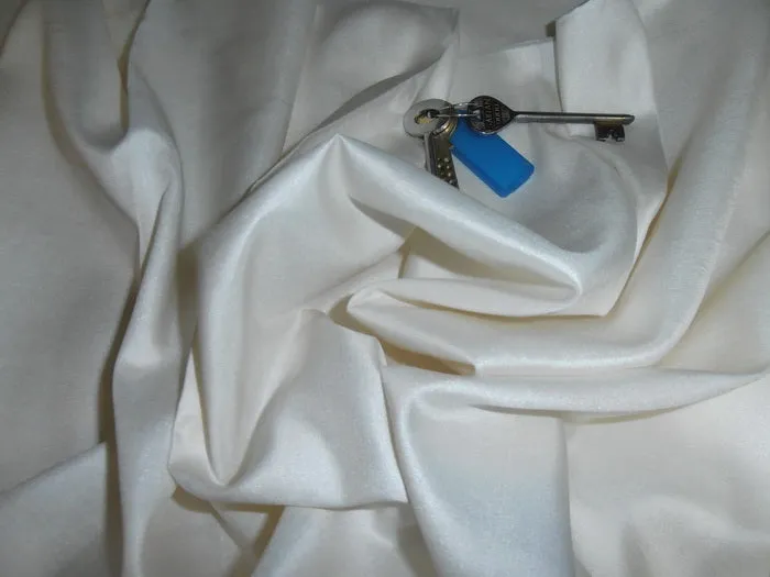 Silk Satin Georgette fabric 44&quot;- 16 m/m weight