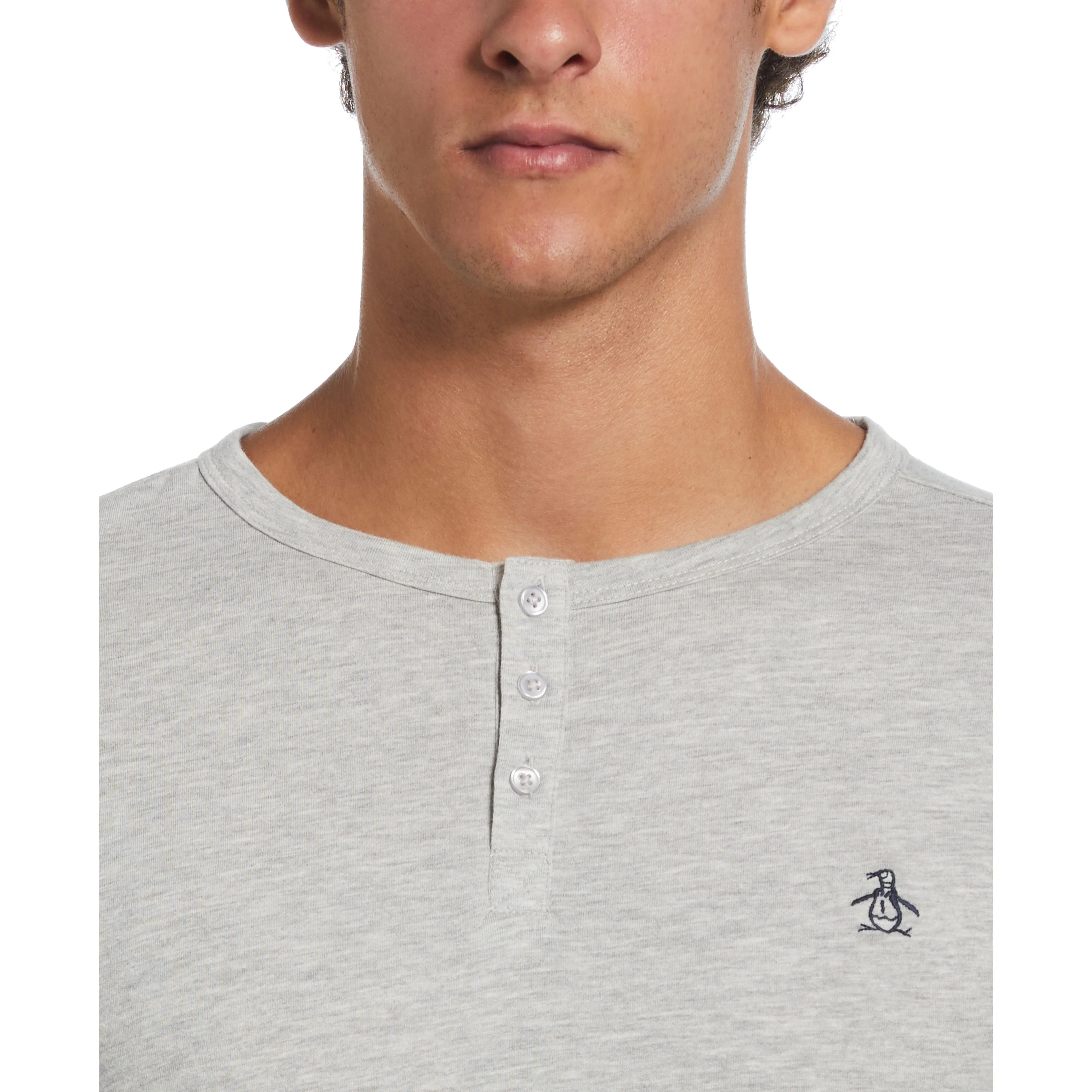 Solid Henley Tee