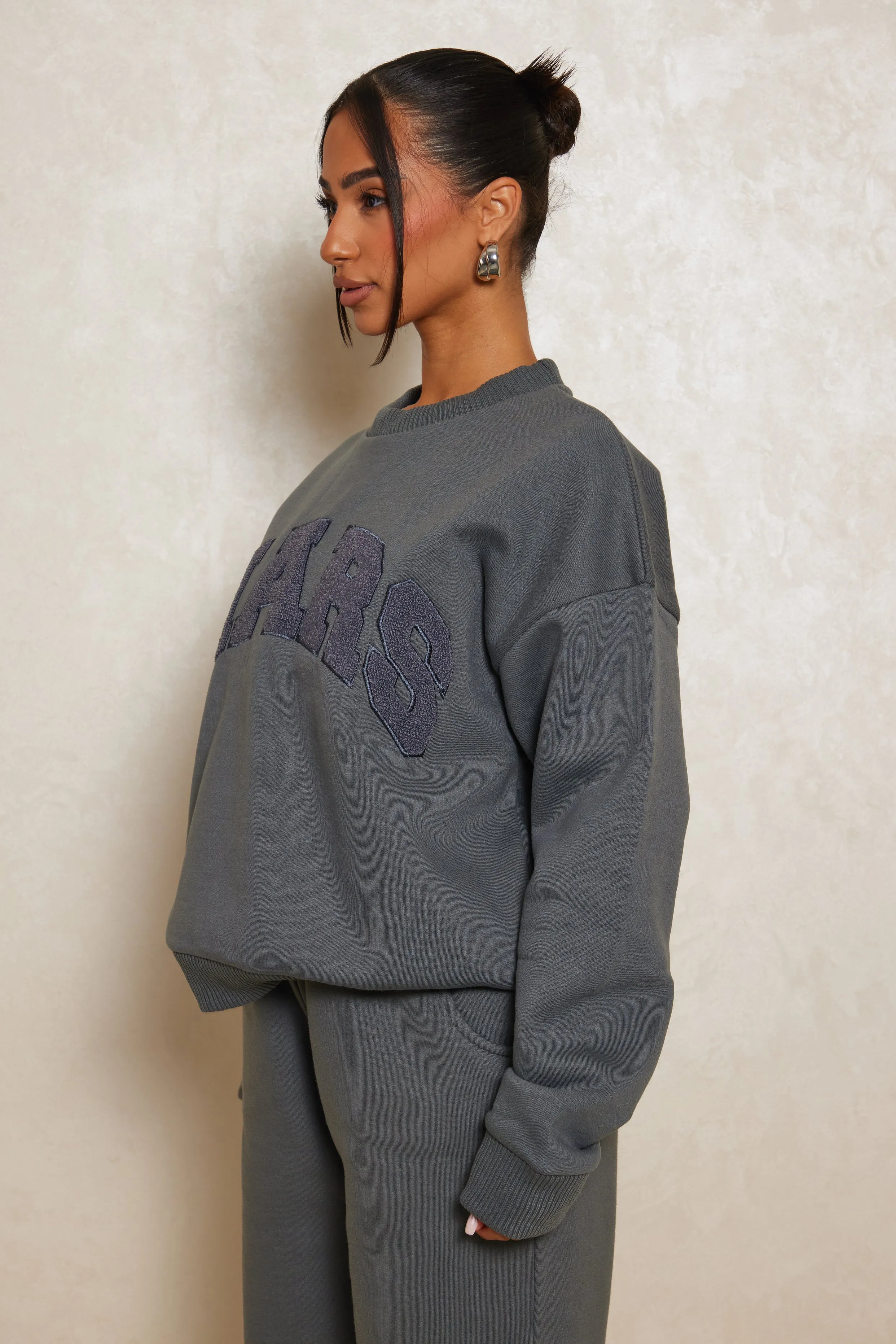 The Mars Varsity Sweatshirt - Charcoal