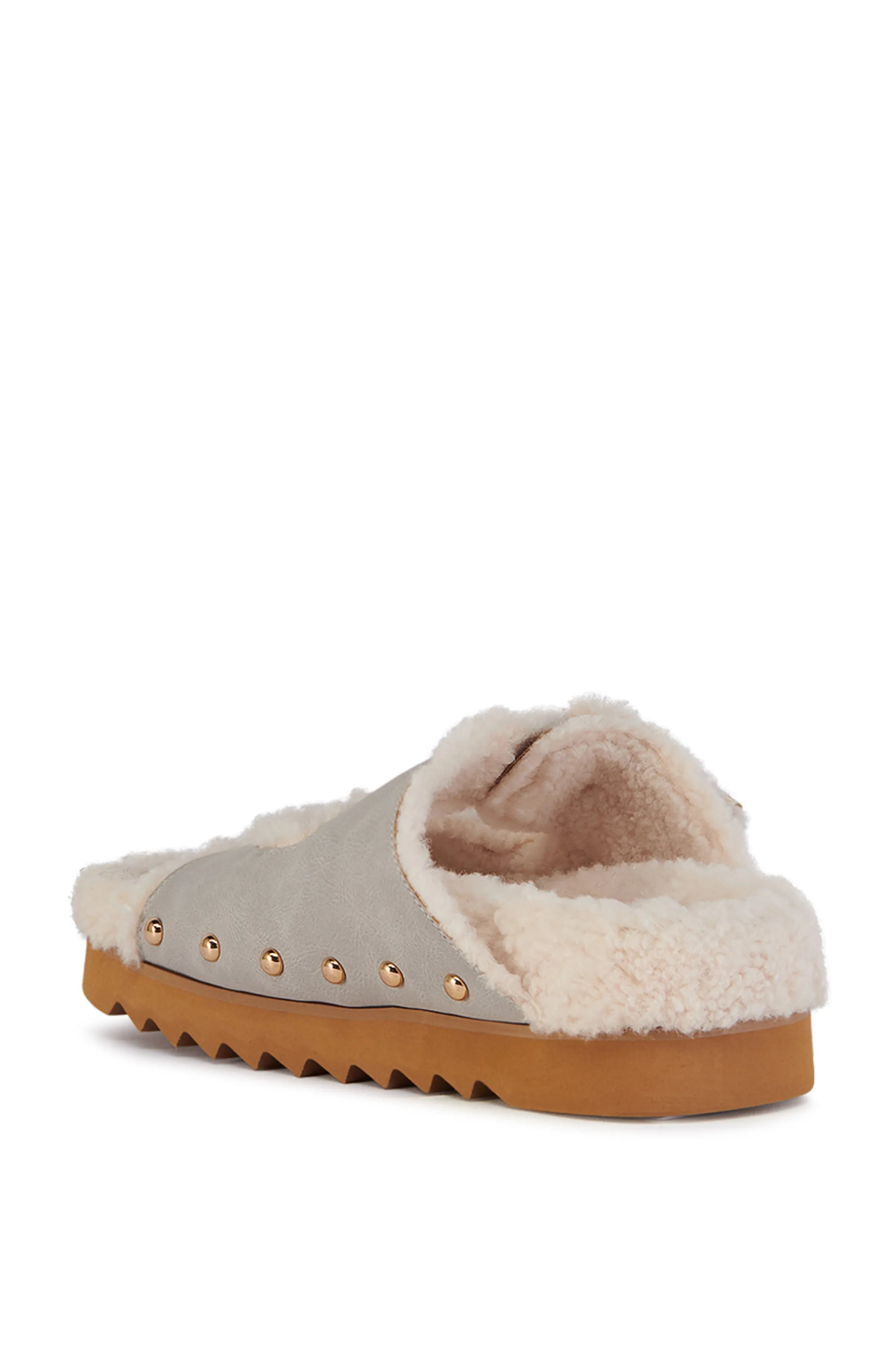 TRESOR-GRAY FLAT SLIPPER