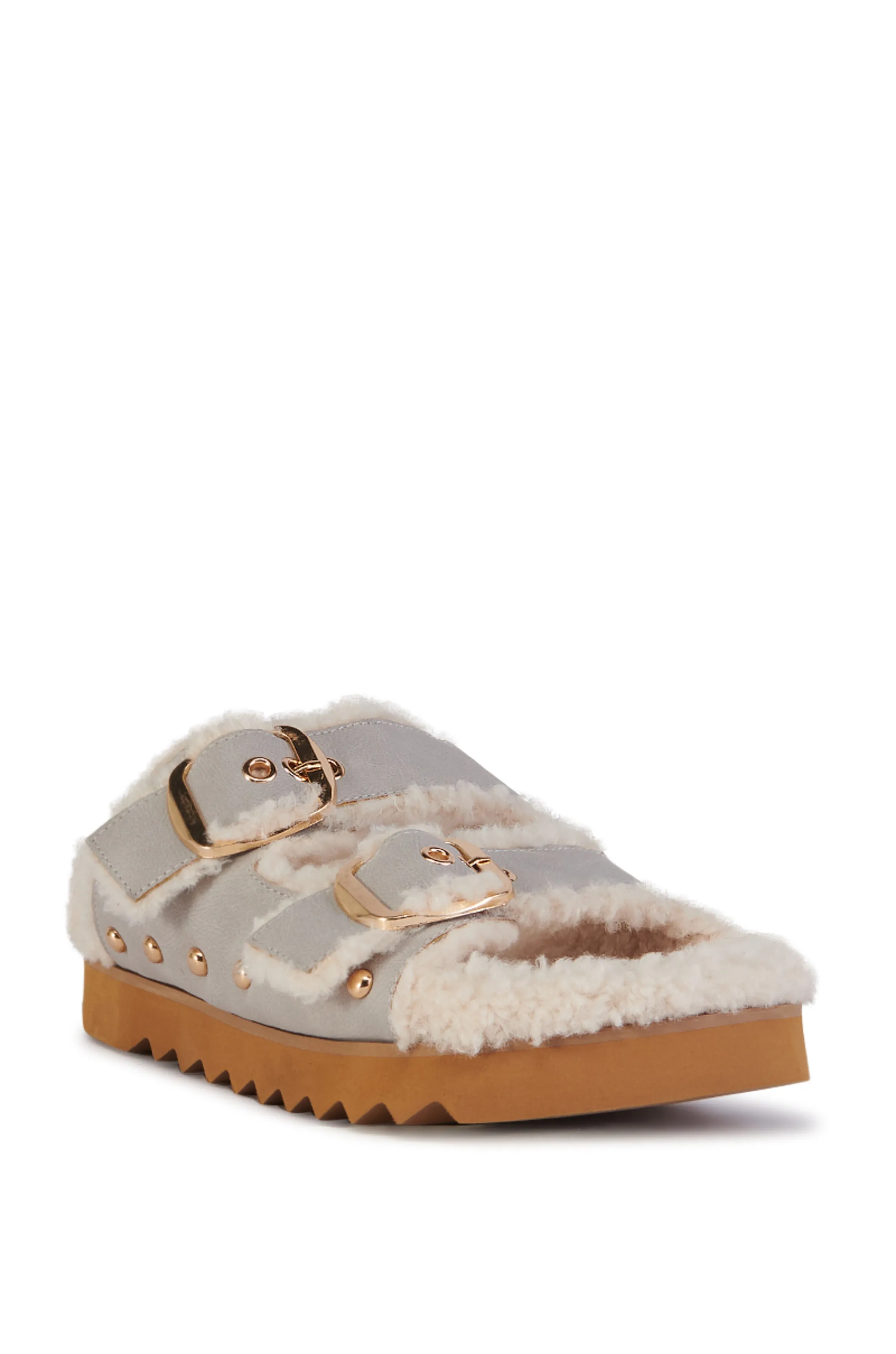 TRESOR-GRAY FLAT SLIPPER