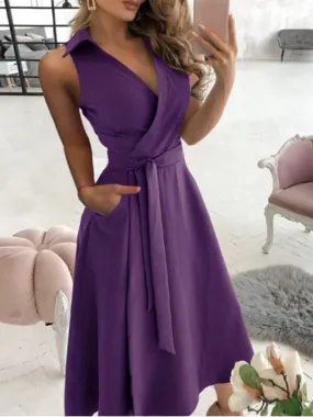 V-Neck Summer Wrap Dress.