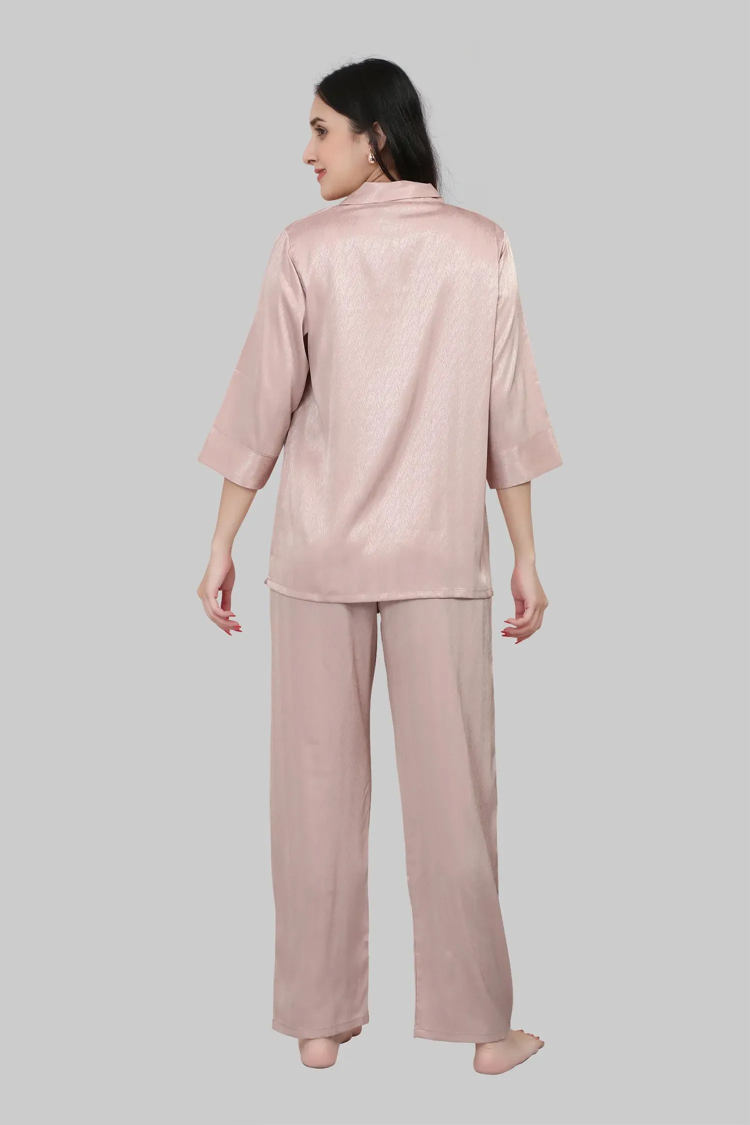 Velure Classic Shiny Satin Night Suit