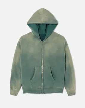 Zip Hoody - Sun Faded Green